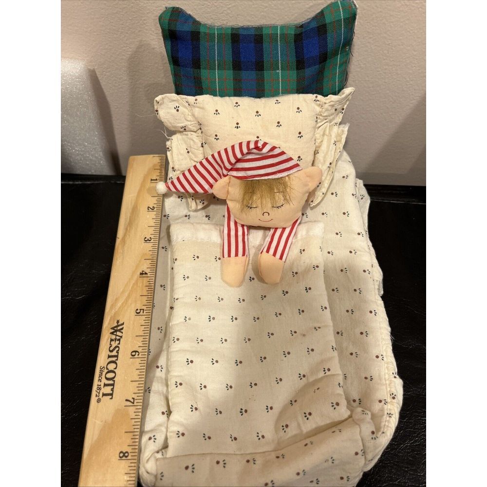 Vintage 80's Elf Christmas Tissue Box Cover Rectangle - Picture 4 of 6